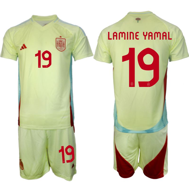 Men 2024-2025 Season Spain away green 19 Soccer Jersey